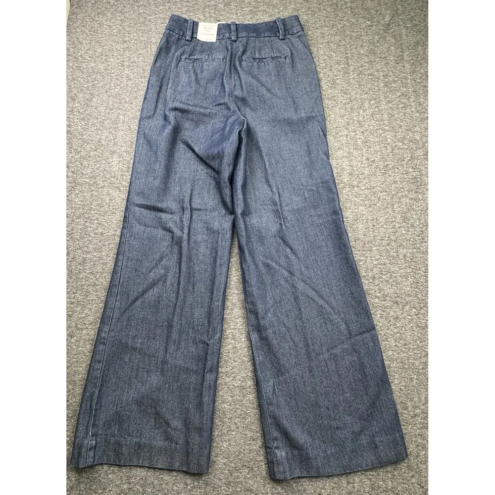 Talbots Womens Weston Dress Pants Sz 2‎ Blue Wide Leg Pleated High Rise NEW - Picture 16 of 16